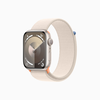 Умные часы Apple Watch Series 9 (GPS), 45 мм, Starlight Aluminum Case/Starlight Sport Loop - One Size