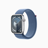 Умные часы Apple Watch Series 9 (GPS), 45 мм, Silver Aluminum Case/Winter Blue Sport Loop - One Size