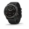 Умные часы Garmin FENIX 6 Sapphire, серый с черным ремешком