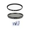 Hoya 52mm HD3 UV Filter With Hoya 52mm Variable ND Filter (0.45 to 2.7 (1.5 to 9