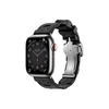 Умные часы Apple Watch Series 9 Hermes (GPS + Cellular), 41мм, Silver Case/Noir Kilim Single Tour
