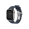 Умные часы Apple Watch Series 9 Hermes (GPS + Cellular), 45мм, Silver Case/Navy Kilim Single Tour