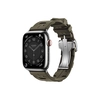 Умные часы Apple Watch Series 9 Hermes (GPS + Cellular), 45мм, Silver Case/Kaki Kilim Single Tour