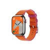 Умные часы Apple Watch Series 9 Hermes (GPS + Cellular), 41мм, Silver Case/Orange/Rose Mexico Twill Jump