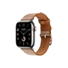 Умные часы Apple Watch Series 9 Hermes (GPS + Cellular), 41мм, Silver Case/Gold/Ecru Toile H