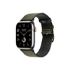 Умные часы Apple Watch Series 9 Hermes (GPS + Cellular), 45мм, Silver Case/Vert/Noir Toile H