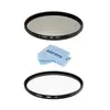 Hoya 67mm HD3 UV and Circular Polarizer Filter Kit - With Microfiber Cloth