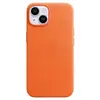 Чехол кожаный Apple iPhone 14 с MagSafe, orange ​​​​​