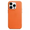 Чехол кожаный Apple iPhone 14 Pro с MagSafe, orange