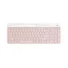 Клавиатура беспроводная Logitech K580, с подставкой, английская раскладка, розовый