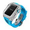 Умные часы Vertu MetaWatch H1 Full Diamond, 1,85&quot;, Bluetooth, серебристый/синий