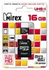 Флеш карта microSD 16GB Mirex microSDHC Class 10 UHS-I (SD адаптер)