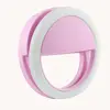 Портативный кольцевой светодиодный осветитель RG-01 pink