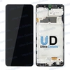Дисплей для Samsung A225F (A22) в сборе с тачскрином и рамкой (черный) Оригинал