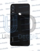 Задняя крышка для Huawei Y6p 2020 со стеклом камеры (черный)