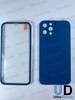 Защитное стекло 360° для iPhone 12 Pro полное покрытие голубой