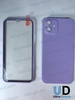 Защитное стекло 360° для iPhone 12 полное покрытие фиолетовый