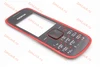 Nokia 5030 - лицевая панель с клавиатурой, цвет черный+красный