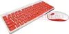 Беспроводной комплект Smartbuy клавиатура + мышь 220349AG красно-белый (SBC-220349AG-RW)