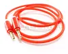 Шнур "Mi-Digit" штекер 3.5мм x штекер 3.5м толстый мягкий кабель 1,5м. Красный, штекер золото
