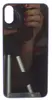 Задняя крышка для iPhone X (серый) с широким отверстием