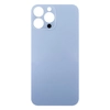 Задняя крышка для Apple iPhone 13 Pro Max (стекло, широкий вырез под камеру) (голубая)