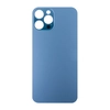 Задняя крышка для Apple iPhone 12 Pro Max (стекло, широкий вырез под камеру) (синяя)