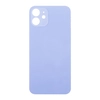 Задняя крышка для Apple iPhone 12 (стекло, широкий вырез под камеру) (фиолетовая)