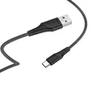 Дата-кабель USB универсальный MicroUSB Hoco X58 (черный)