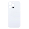 Задняя крышка для Apple iPhone 14 Pro Max (стекло, широкий вырез под камеру) (белая)