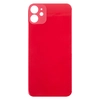 Задняя крышка для Apple iPhone 11 (стекло, широкий вырез под камеру) (красная)