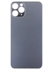 Задняя крышка для Apple iPhone 11 Pro (стекло, широкий вырез под камеру) (серая)