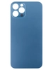 Задняя крышка для Apple iPhone 12 Pro (стекло, широкий вырез под камеру) (синяя)