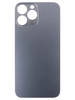 Задняя крышка для Apple iPhone 13 Pro Max (стекло, широкий вырез под камеру) (серая)