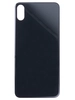 Задняя крышка для Apple iPhone Xs Max (стекло, широкий вырез под камеру) (серая)