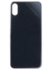 Задняя крышка для Apple iPhone Xs (стекло, широкий вырез под камеру) (серая)