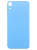 Задняя крышка для Apple iPhone XR (стекло, широкий вырез под камеру) (голубая)
