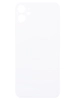 Задняя крышка для Apple iPhone 11 (стекло, широкий вырез под камеру) (белая)