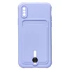 Чехол накладка SC304 для Apple iPhone Xs (фиолетовый)