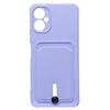 Чехол накладка SC304 с картхолдером для Tecno Spark 9 Pro (темно - фиолетовый)