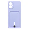 Чехол накладка SC304 с картхолдером для Tecno Spark 9 Pro (фиолетовый)