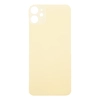 Задняя крышка для Apple iPhone 11 (стекло, широкий вырез под камеру) (желтая)