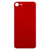 Задняя крышка для Apple iPhone 8 (стекло, широкий вырез под камеру) (красная)