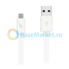 Дата-кабель USB универсальный MicroUSB Hoco X5 Bamboo (белый)