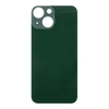 Задняя крышка для Apple iPhone 13 Mini (стекло, широкий вырез под камеру) (зеленая)
