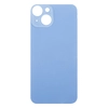 Задняя крышка для Apple iPhone 14 (стекло, широкий вырез под камеру) (синяя)