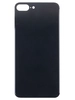 Задняя крышка для Apple iPhone 8 Plus (стекло, широкий вырез под камеру) (черная)