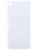 Задняя крышка для Apple iPhone SE (2020) (стекло, широкий вырез под камеру) (белая)