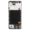 Дисплей для Samsung A516F Galaxy A51 5G модуль с рамкой и тачскрином (U - вырез камеры) (черный) (AMOLED)