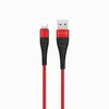 Дата-кабель USB универсальный Lightning Borofone BX32 Munificent (5A) (красный)